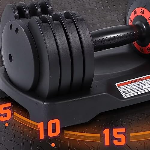Adjustable Dumbbell Set 25/55LB with Anti-Slip Handle for Home Gym I223