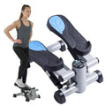 Mini Stepper Steppers for Exercise at Home Stair Step Cardio Thigh Master Workout Equipment Fitness Pedal Exerciser Non-slip Pedals with Resistance Bands LCD Digital Monitor Climber