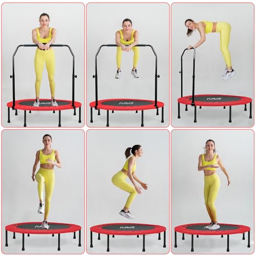 Mini Trampoline for Adults Fitness with Stretch Bands Y677
