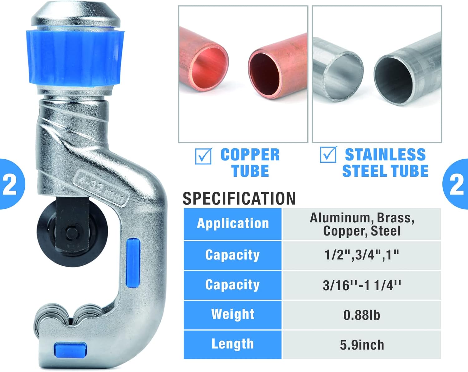 iCrimp Hydraulic Copper Tubing Press Tool Kit for 1/2-in, 3/4-in, 1-in Fittings Z41219