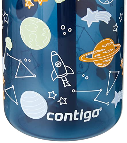 Contigo Kids Water Bottle Autospout Straw, BPA-Free Stainless Steel, Leak-Proof G871