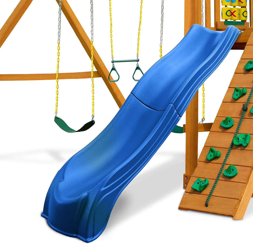 Swing-N-Slide Ws 5032 Olympus Wave Slide, 2-Piece Plastic Slide for 5' Decks, Blue U2024