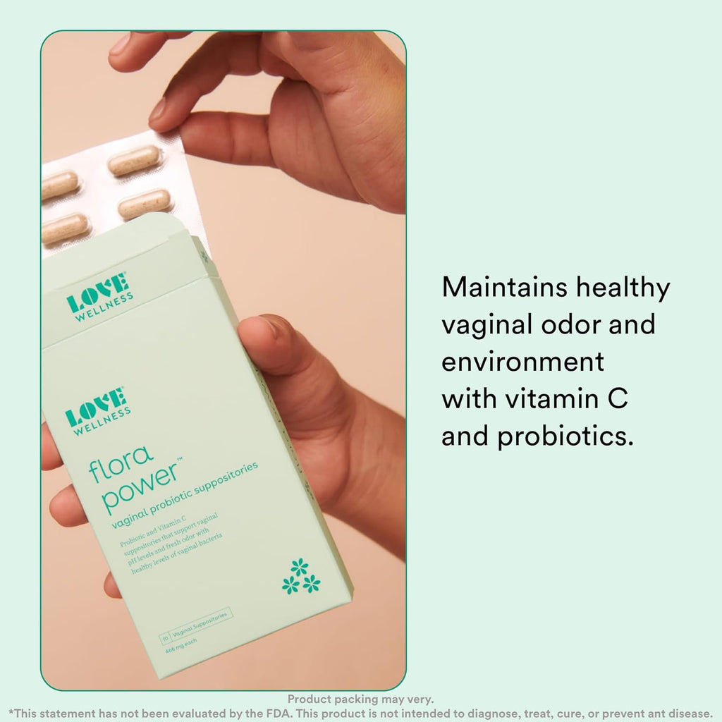 Flora Power & Good Girl Probiotics Vaginal Suppositories for Women V306821