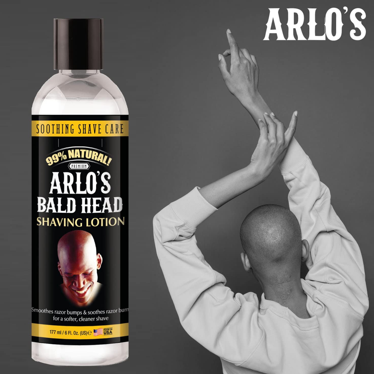 Arlo's Bald Head Shaving Lotion 6 oz Y364