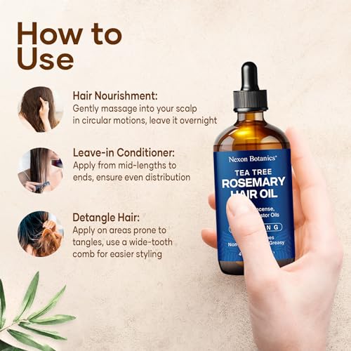 Nexon Botanics Tea Tree Rosemary Hair Oil 4 fl oz H563