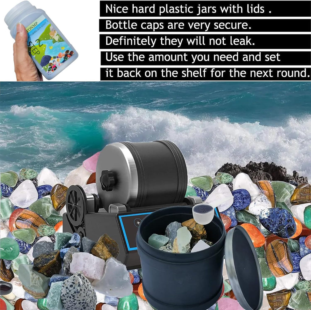 Rock Tumbler Grit Refill Kit 8 LBS with Plastic Pellets D23425