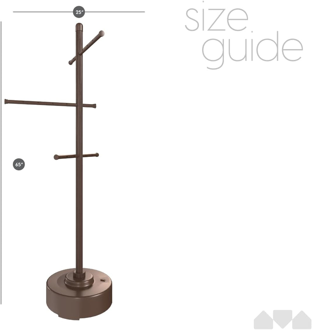 Milliard Pool Towel Rack Outdoor Freestanding Spa Towel Tree, Brown Y79354