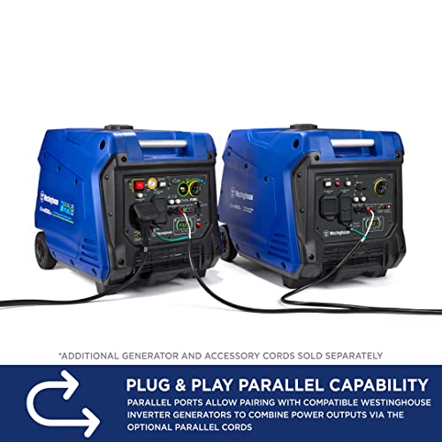 Westinghouse 5000 Peak Watt Dual Fuel Portable Inverter Generator with Wheel & Handle Kit J35261