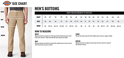 Dickies Men's Relaxed Fit Straight-Leg Duck Carpenter Jean G437