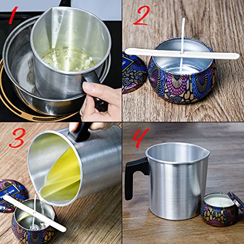 AGLARY Candle Wax Melting Pot, 1.2L Aluminum Pouring Pot R342740