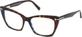 Tom Ford FT 5709-B BLUE BLOCK Dark Havana 54/17/140 women Eyewear Frame
