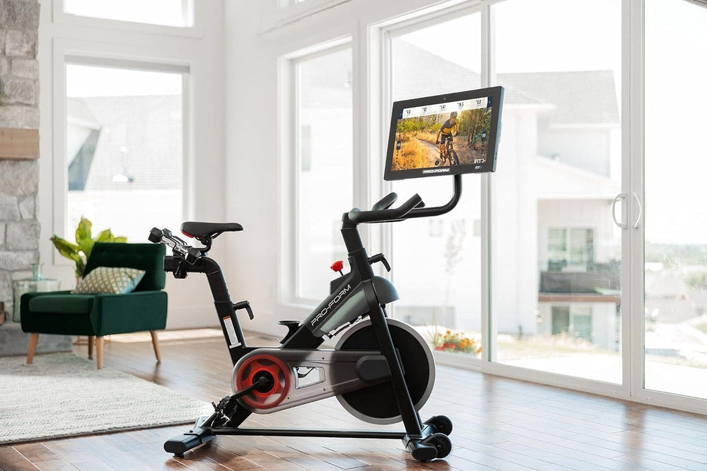 Proform Studio 22 Pro Exercise Bike with 22" HD Touchscreen and 24 Resistance Levels - Black J1539