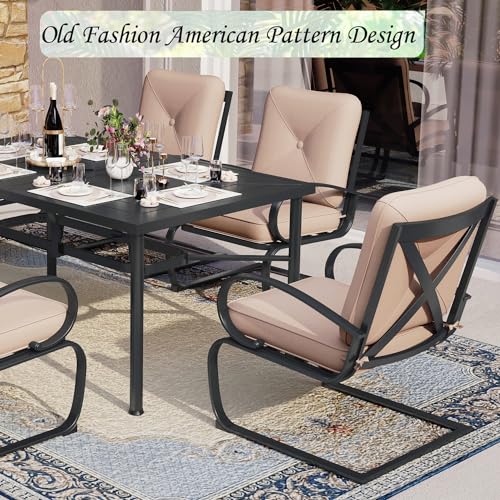 MFSTUDIO 2PCS Patio Bistro Dining Chairs with Removable Cushion, Red F546