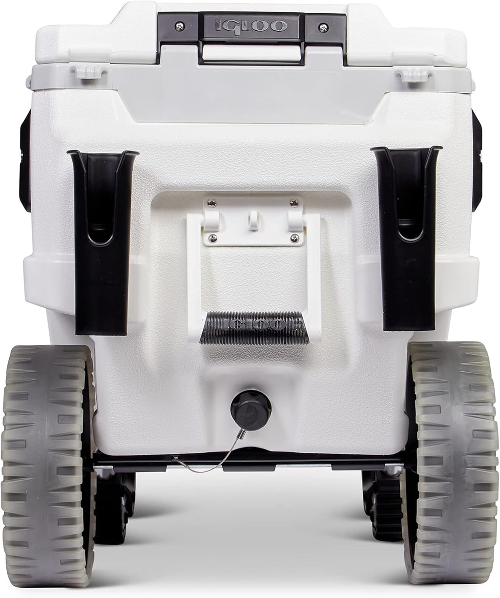 Igloo 70 QT Trailmate Marine Wheeled All-terrain Cooler, White Q6243