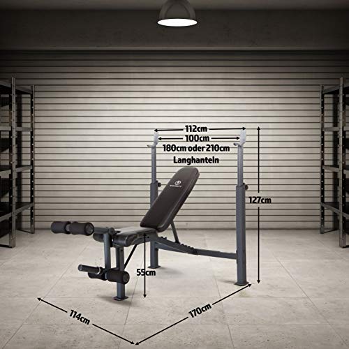 Marcy Olympic Weight Bench with Preacher Curl Pad and Leg Developer K868