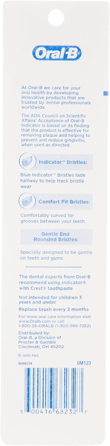 Oral-B Indicator Contour Clean Soft Toothbrush, 4 Count J12104