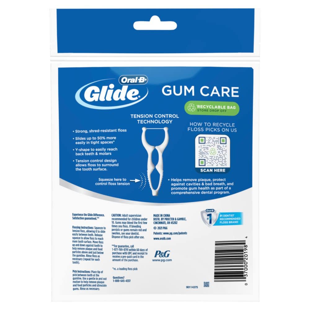 Oral-B Glide Gum Care Floss Picks, 30 Count C60201