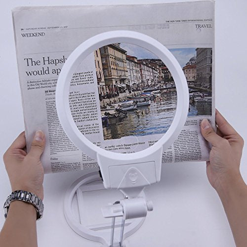 10X 20X Floor Magnifying Lamp with Light and Stand, 36 LED Dimmable C273878