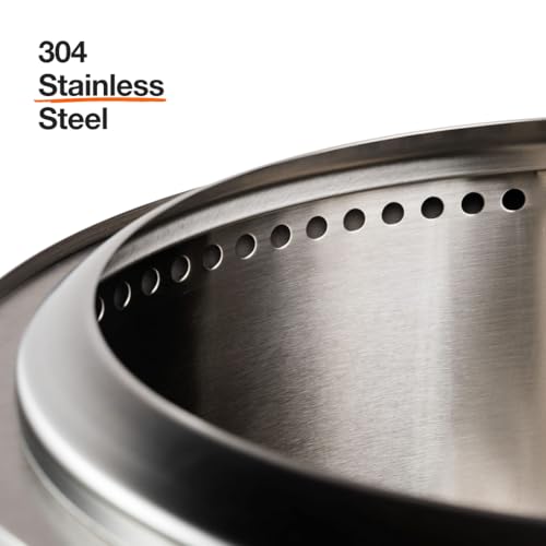Solo Stove Bonfire 2.0 with Stand, 19.5 Inch Smokeless Fire Pit, Stainless Steel, Bronze J2580