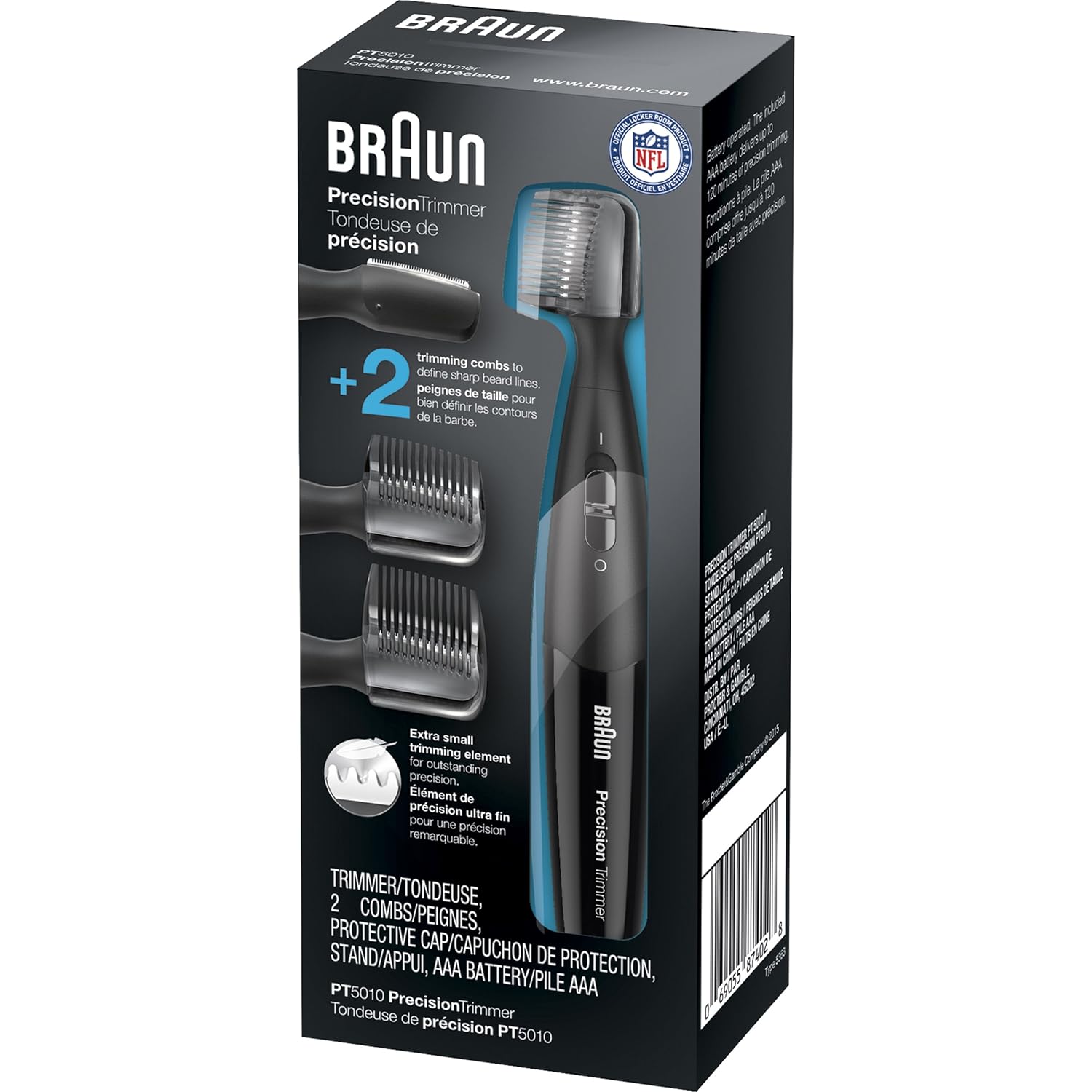 Braun Precision Trimmer PT5010, Men's Beard, Ear & Nose Trimmer B195