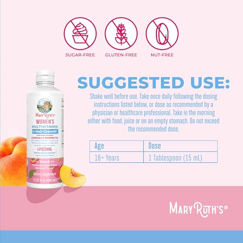 MaryRuth Organics Women's Multivitamin with Biotin, 15.22 Fl Oz F926