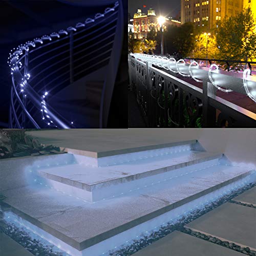 Solar Powered LED Rope Lights 40FT 100 LED Outdoor Waterproof for Garden Decor W27823