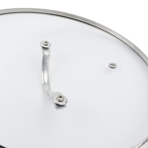 Antrader Tempered Glass Lid 9.5 Inch for Skillet Frying Pan Pot M306