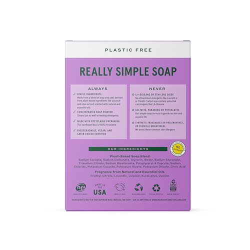 Ingredients Matter Powder Laundry Soap Lemongrass Scent Hypoallergenic 30 oz G8225