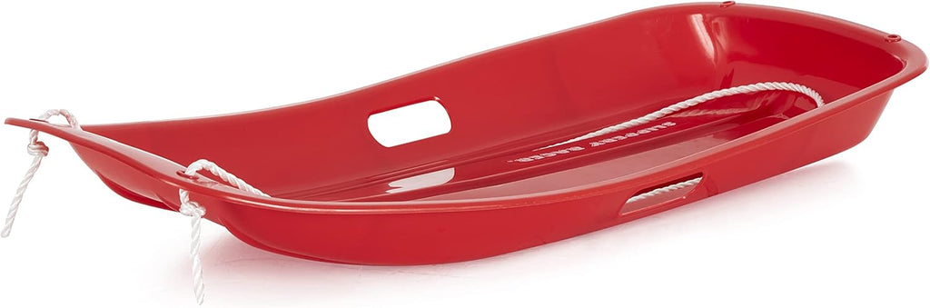 Downhill Sprinter Kids Toddler Snow Sled with Pull Rope, Red (2 Pack) N98704