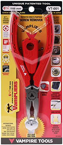 VAMPLIERS 2-Piece Screw Extractor Pliers Set, 8" & 6.25", High Carbon Steel, Made in Japan Z8135