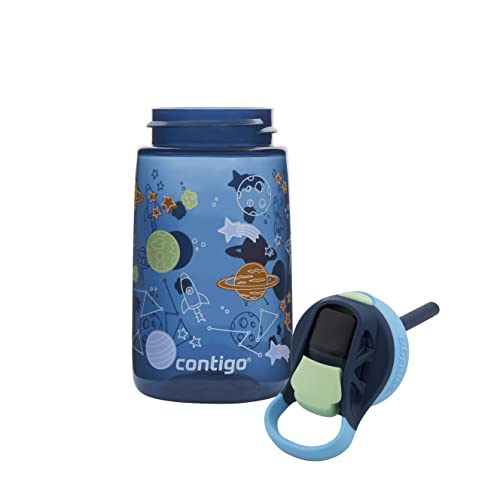 Contigo Kids Water Bottle Autospout Straw, BPA-Free Stainless Steel, Leak-Proof G871