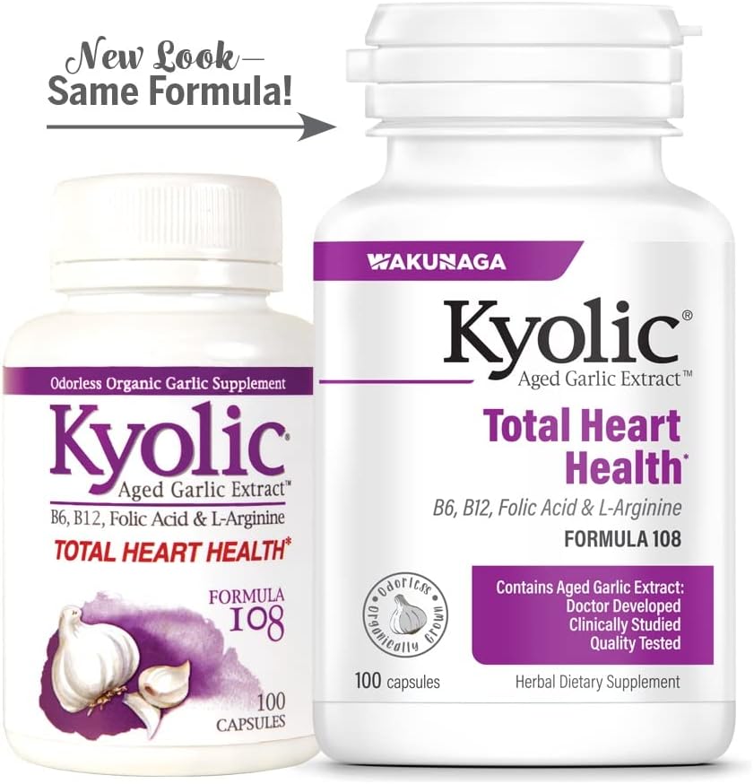 Kyolic Aged Garlic Extract Formula 108, 100 Capsules P8374