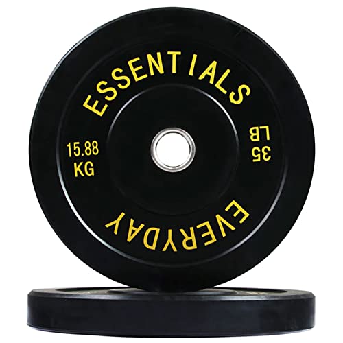 BalanceFrom Color Coded Olympic Bumper Plate with Steel Hub I7523