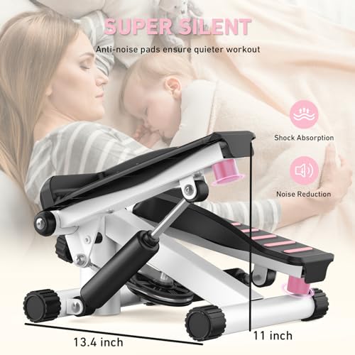 Mini Stepper with Resistance Bands and LCD Monitor E666265