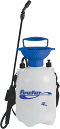 BRUFER 72022 Pump Sprayer for lawn and Garden 1.1 Gallon (4L), Garden Sprayer with Comfortable D Handle, Weed Sprayer, Pump Spray with Pressure Release Valve, Water Sprayer for Car Cleaning