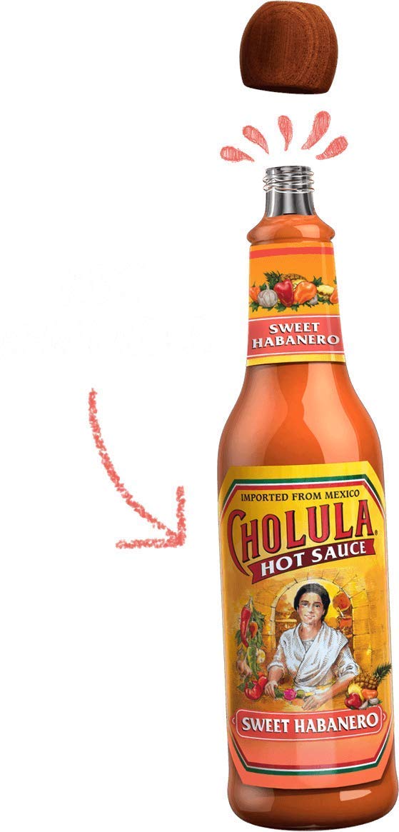 Cholula Sweet Habanero Hot Sauce, 5 oz, Pack of 2 M3697