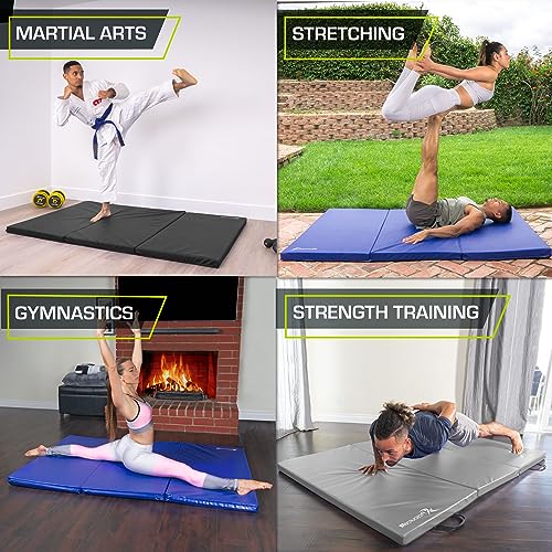 ProsourceFit Tri-Fold Folding Exercise Mats 6 x 4 ft H9159