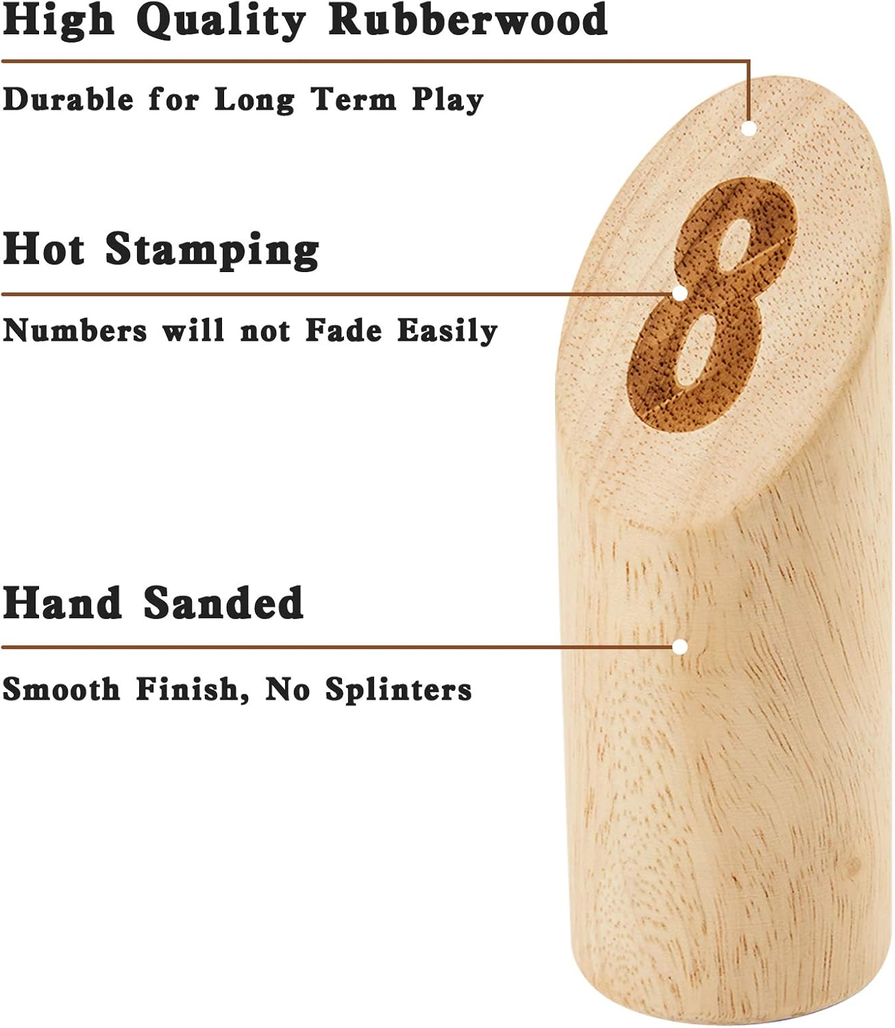 OLSA Wooden Throwing Game Set with Scoreboard & Carry Bag X2418