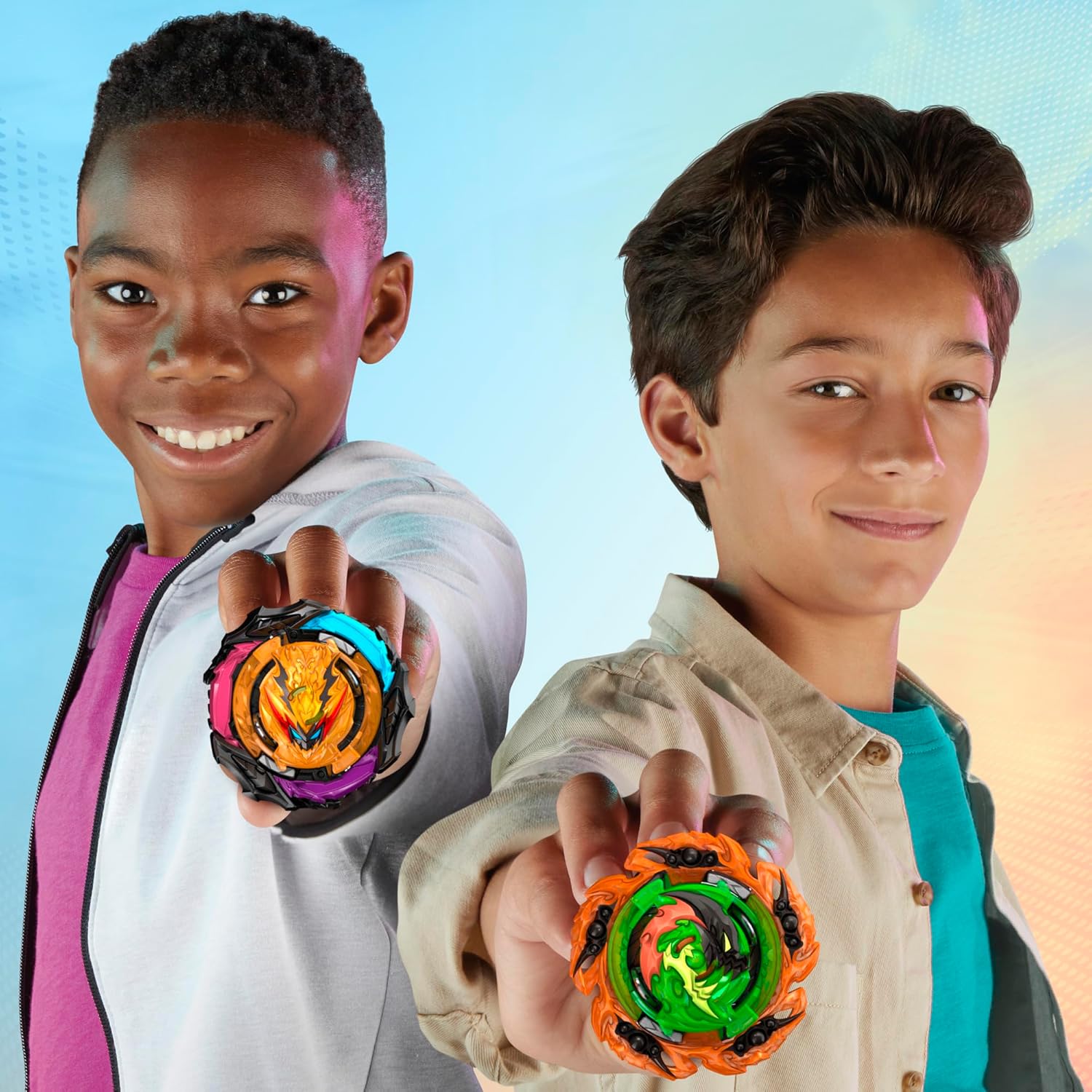 BEYBLADE Burst QuadStrike Light Ignite Battle Set Stadium with 2 Tops and 2 Launchers Y56778