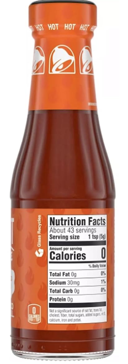 Taco Bell Hot Sauce Bottle 7.5 oz (2-Pack) D162920