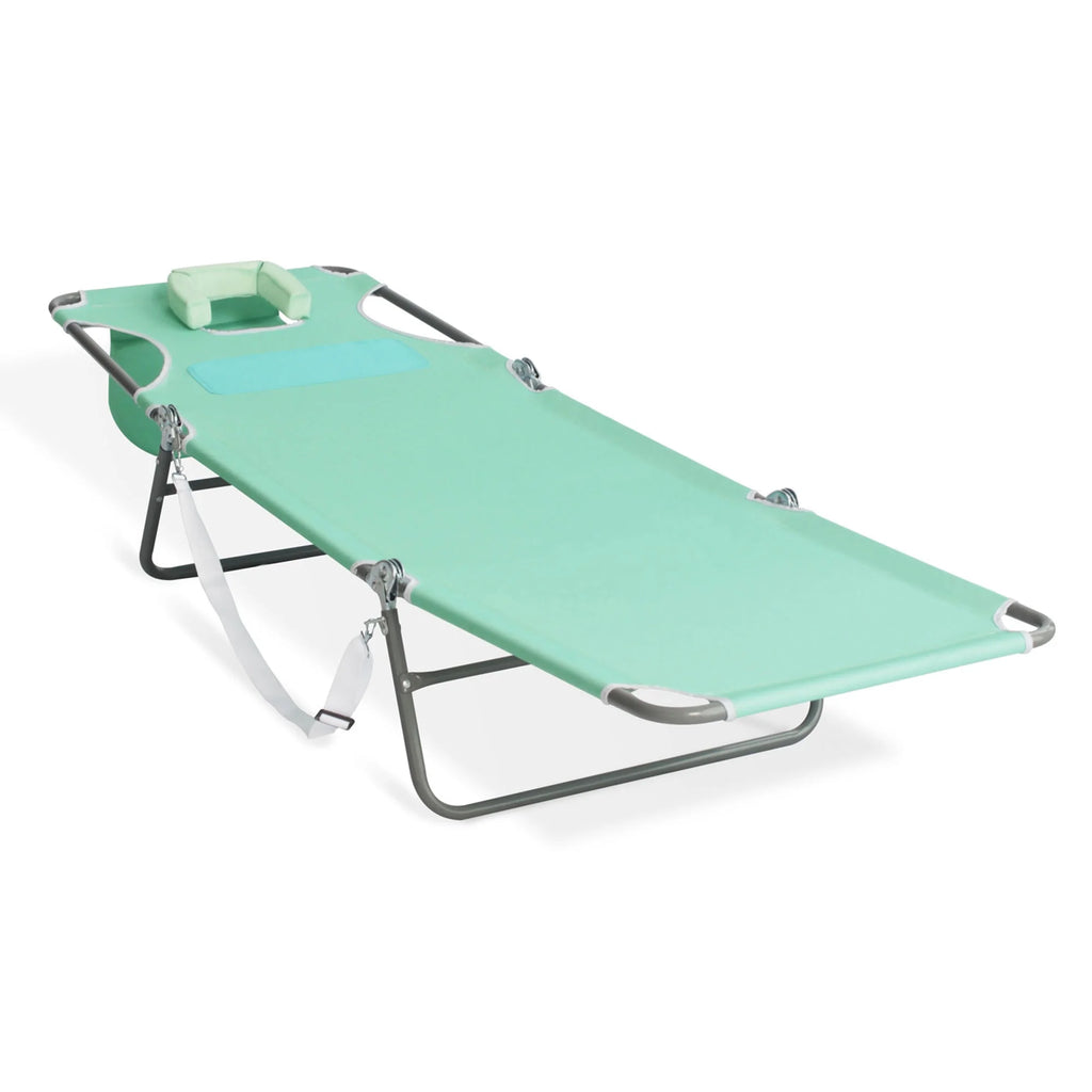 Ostrich Chaise Sunbathing Poolside Beach Chair with Recliner, Teal V291
