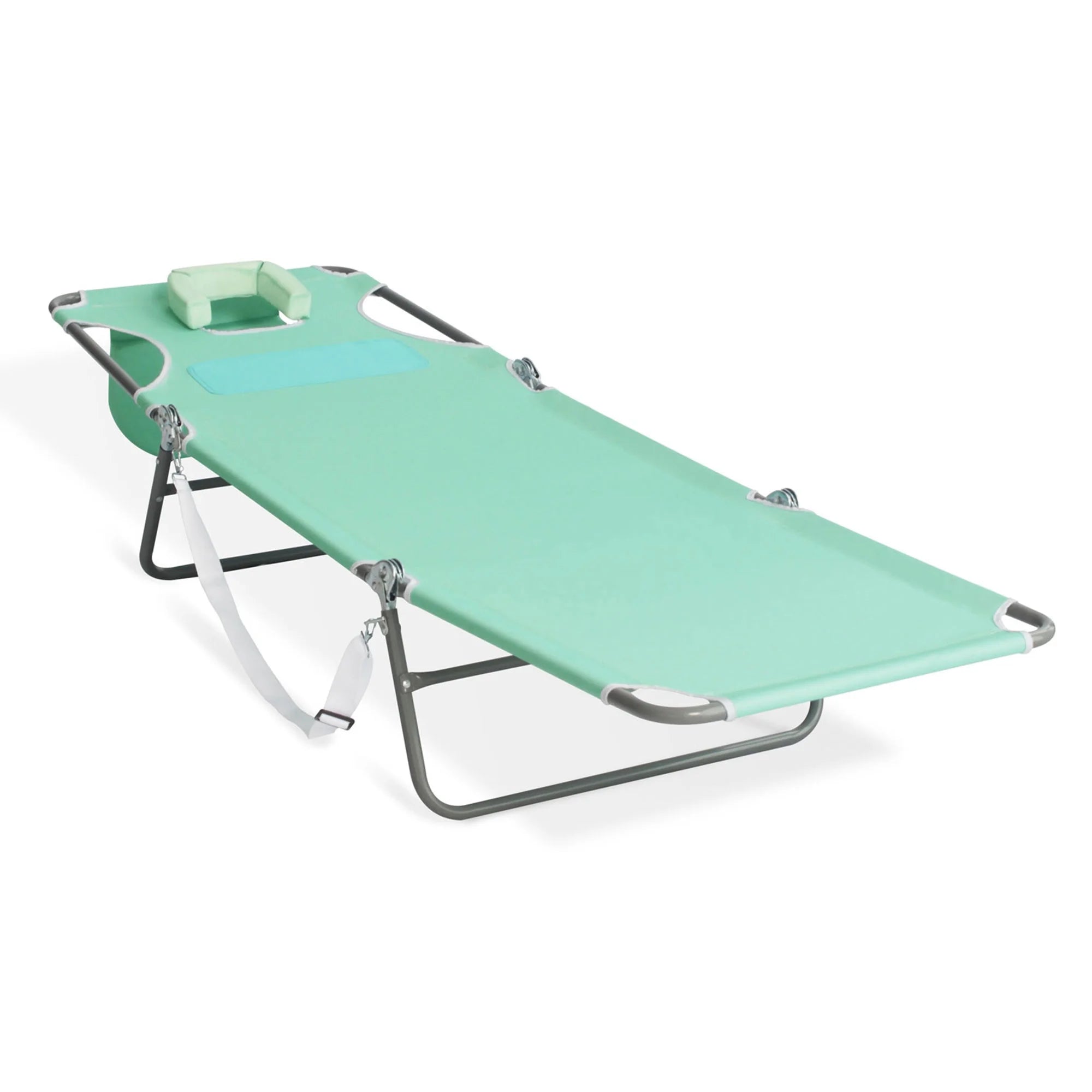 Ostrich Chaise Sunbathing Poolside Beach Chair with Recliner, Teal V291