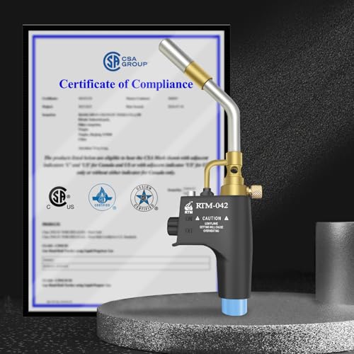 Propane Torch Head with Trigger Start for Soldering, Welding and Brazing (RTM-042) K7177