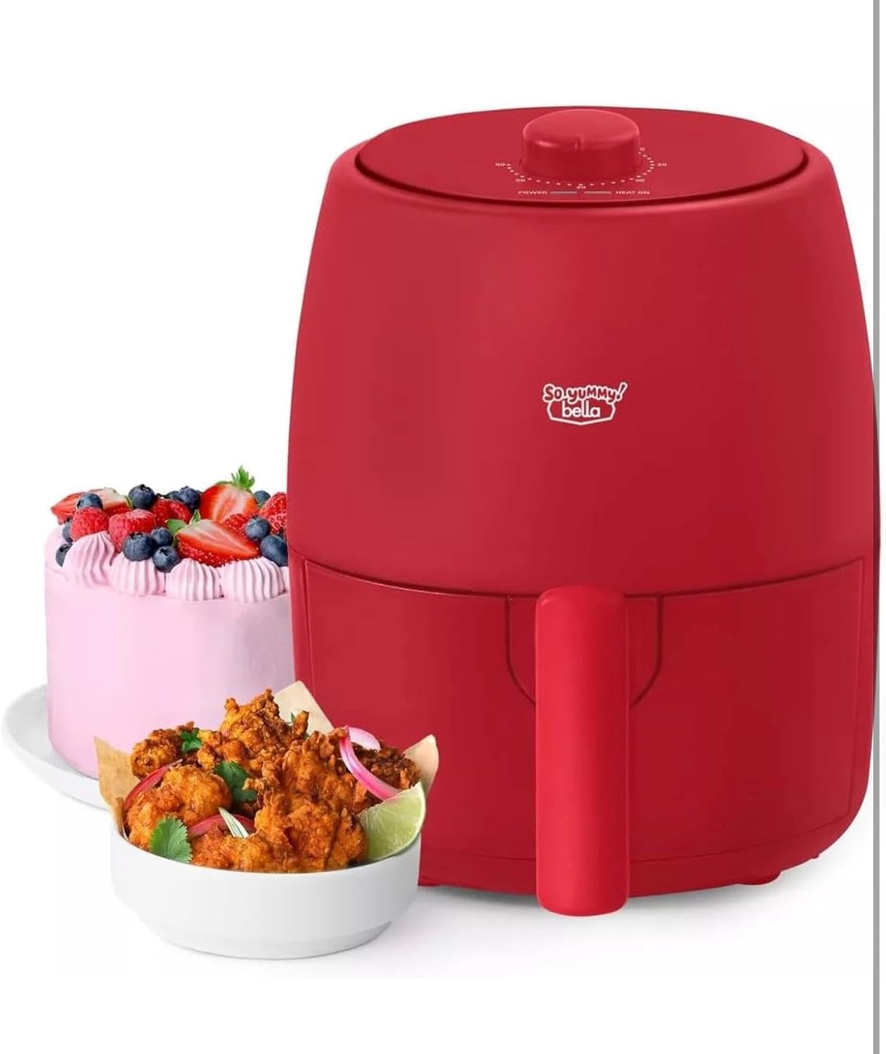 bella Air Fryer So Yummy 2.0qt Red E1755
