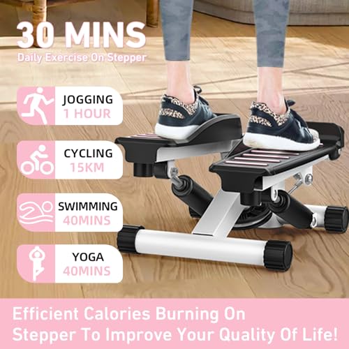 Mini Stepper with Resistance Bands and LCD Monitor E666265