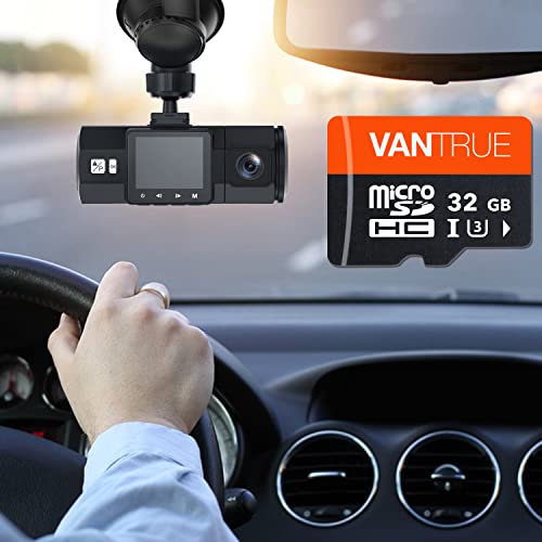 Vantrue 256GB microSDXC UHS-I U3 4K Video Monitoring SD Card with Adapter for Dash Cams B2088