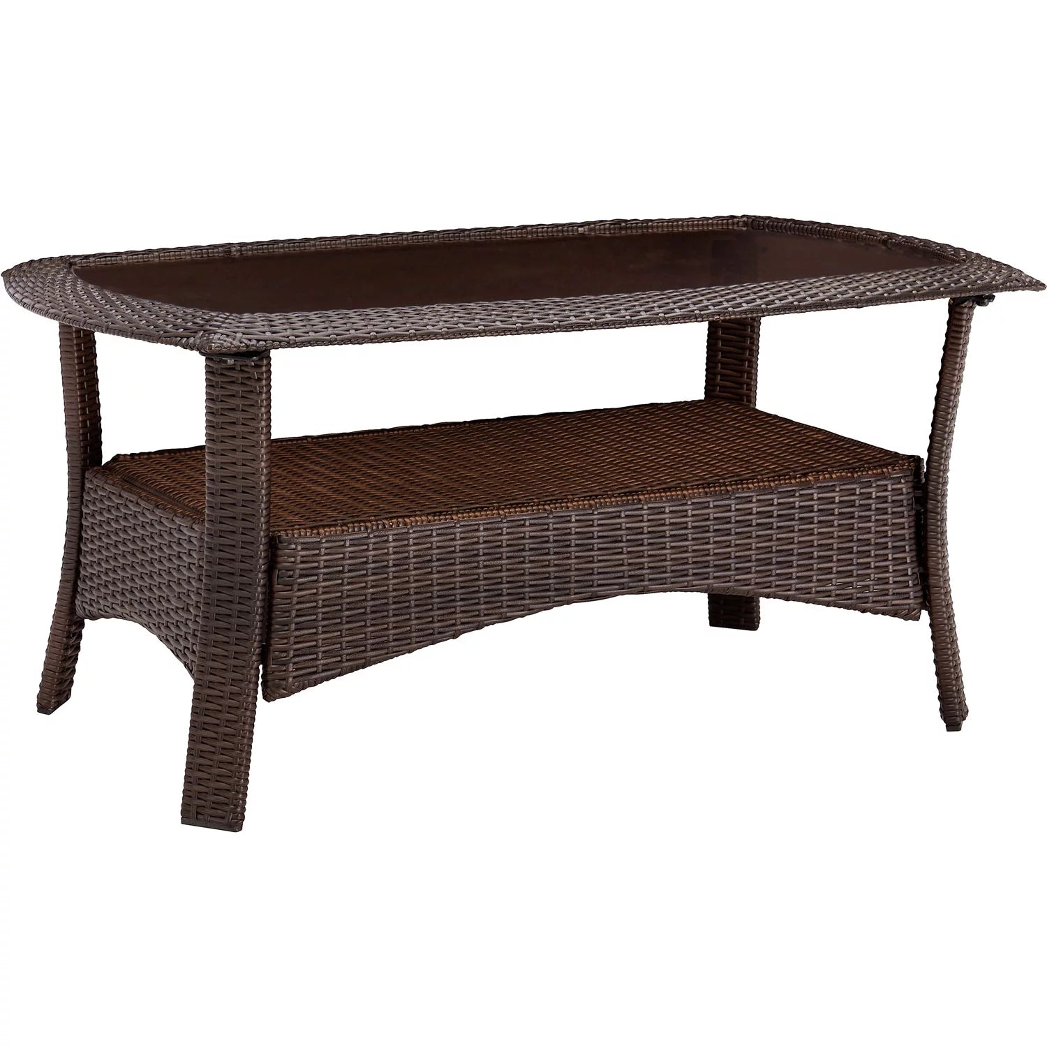 Hanover Strathmere 6-Piece Wicker Outdoor Conversation Set, Crimson Red P6254