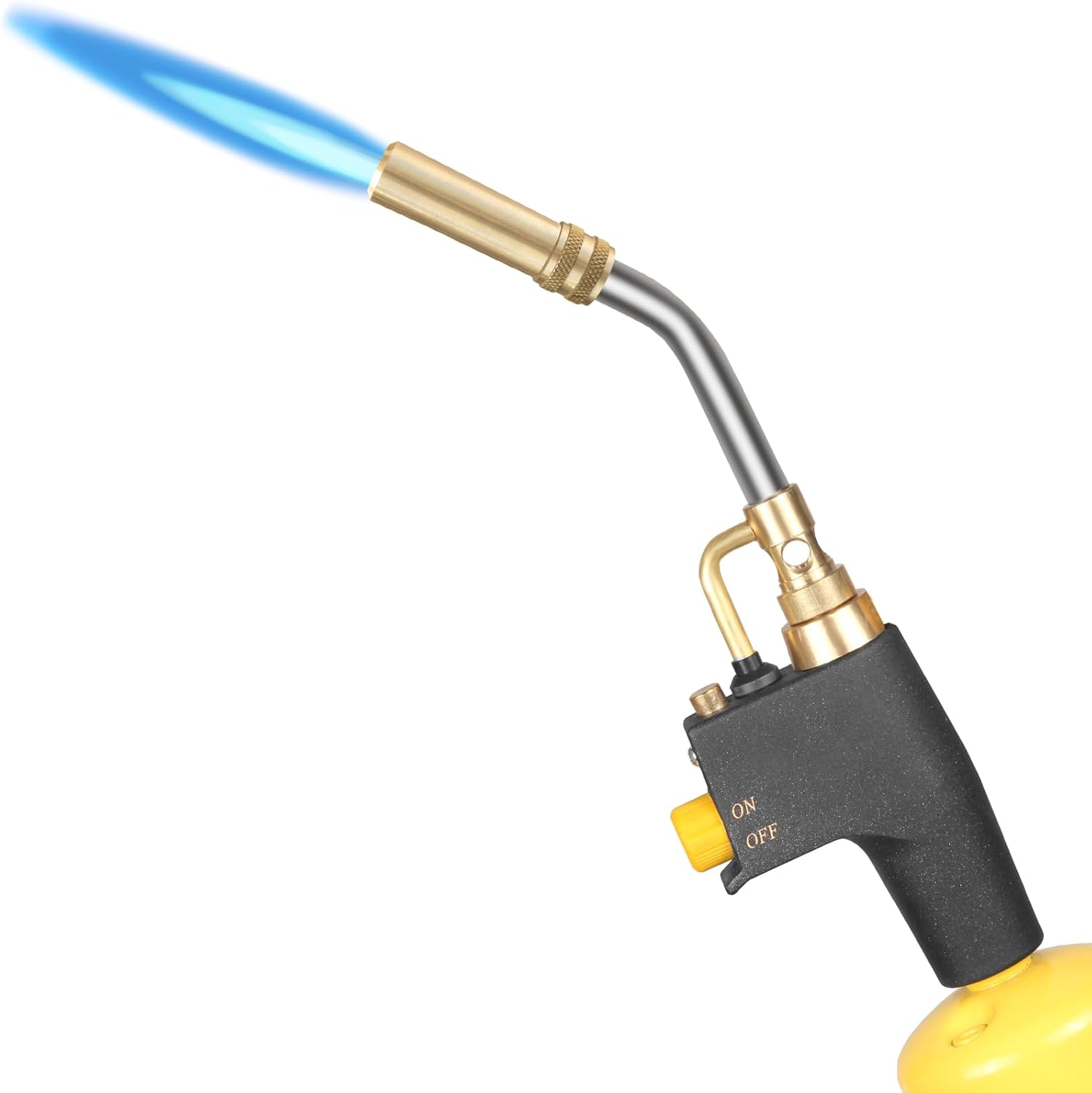 Trigger Start Propane Torch Head with Igniter, High Intensity Soldering Torch for MAP, MAPP and Propane. MAPP Gas Torch for Soldering,Welding, Melting, Lighting, Ignition(Tank Not Included)