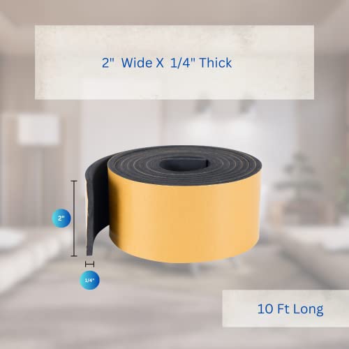 High Density Foam Weather Stripping Door Seal Tape for Door, Window, Air Conditioner, White X843996