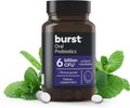 Burst Oral Probiotic - Bad Breath Support for Adults - Chewable Dental Oral Probiotics for Immune Support, Fresh Breath with Blis K12 & M18 - Mint (45 Count)